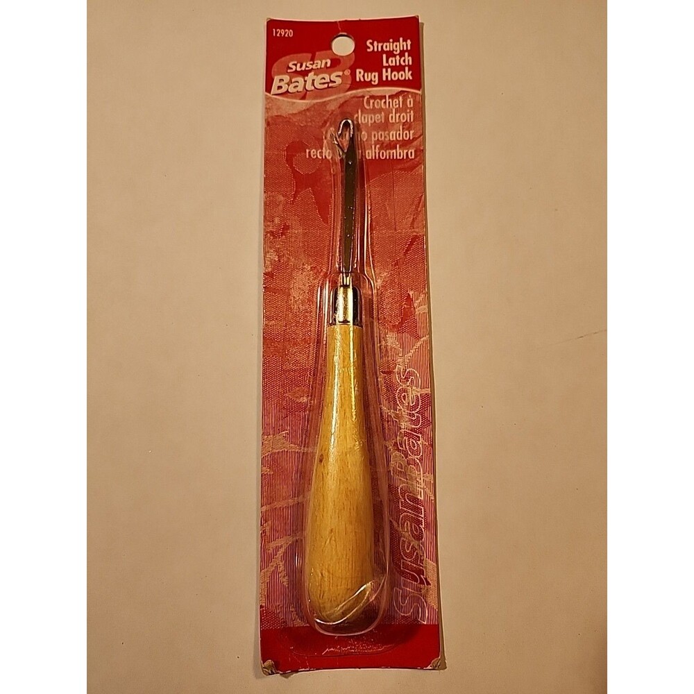 Susan Bates 12920 Straight Latch Hook 6.25"-Wood Handle